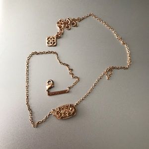 Kendra scott Elsa pendant in rose gold dusty
